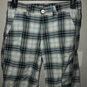 Men Plaid Shorts Size 32 Great Condition
